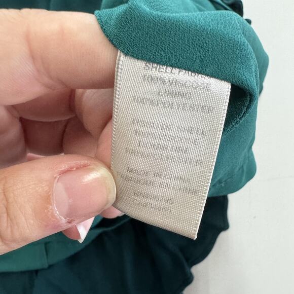 Rebecca Taylor Dress Womens Small Teal Green Fit & Flare Cap Sleeve Exposed Zip - Picture 4 of 8